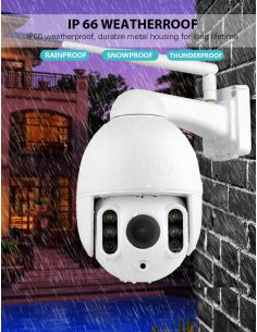 Camera supraveghere QSQ Dome, Zoom 16X, iOS/ Android, Inclinare 90 / Rotire 355˚, Night Vision 50m, IP66