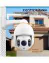 Camera supraveghere Dome K2, Zoom 16X, iOS/ Android, Inclinare/ Rotire 355˚, Night Vision 50m, IP66