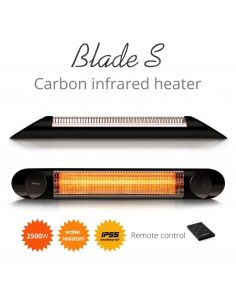 Stand cu Veito Blade S 2,5kW, Incalzitor terasa, Convector, Radiator electric, Infrarosu, Interior-Exterior, fibra Carbon