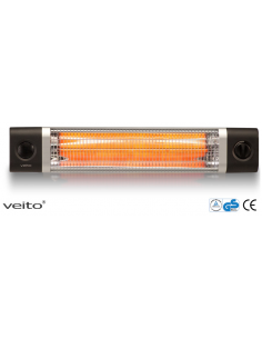 Veito CH2500RW 2,5kW, Incalzitor terasa, Convector, Radiator electric, Infrarosu, Interior-Exterior, fibra Carbon