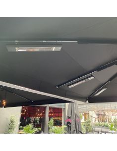 Stand cu Veito AERO S 2,5kW, Incalzitor terasa, Infrarosu, Terasa, Interior-Exterior, fibra Carbon, Aluminiu