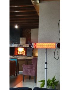 Stand cu Veito Blade S 2,5kW, Incalzitor terasa, Convector, Radiator electric, Infrarosu, Interior-Exterior, fibra Carbon