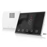 Termostat centrala Q8000L, Termostat Smart, Termostat Wireless, Wifi, 6 programe, Ecran LCD, Comenzi tactile, Negru