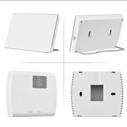 Termostat centrala Q8000L, Termostat Smart, Termostat Wireless, Wifi, 6 programe, Ecran LCD, Comenzi tactile, Alb