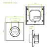 Q10 Underfloor Heating Automation Kit, Smart Management and Monitoring for 8 Zones, 4 Wired Recessed Q7000 Thermostats