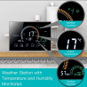 Termostat centrala Q8000WM cu fir, Termostat Smart, Spate plat, Wifi, 6 programe, Comenzi tactile, Negru