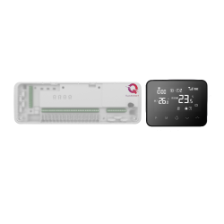 Termostat Wireless Q20- termostat suplimentar pentru Kit Automatizare Pardoseala Q20, Negru