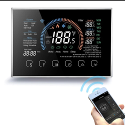 Termostat Pompe de caldura Q8000HP, Aer Conditionat, HVAC, 24V, Smart, Aplicatie iOS/ Android, Ecran LCD