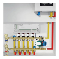 Q20 Controller for underfloor heating and radiators through distributor, 8 zones