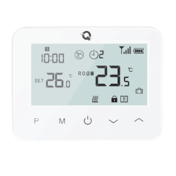 Termostat Incalzire Pardoseala Q20- termostat suplimentar pentru Kit Automatizare incalzire Q20, Alb