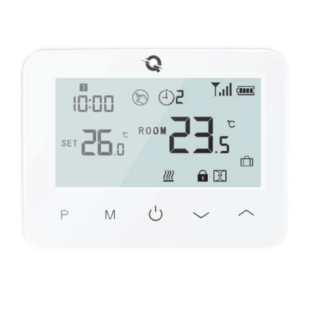 Termostat Incalzire Pardoseala Q20- termostat suplimentar pentru Kit Automatizare incalzire Q20, Alb