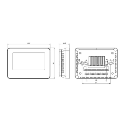 Q10 Underfloor Heating Automation Kit, Smart Management and Monitoring for 8 Zones, 4 Wired Q10 Thermostats, Flat back