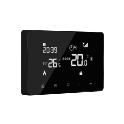 Q10 Underfloor Heating Automation Kit, Smart Management and Monitoring for 8 Zones, 4 Wired Q10 Thermostats, Flat back