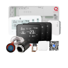 Q20 smart automation kit, Controller for underfloor heating, 8 zones, Full wireless, 4 Smart Wireless Thermostats, e-Hub