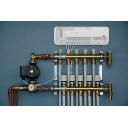 Central unit Q20, Controller for underfloor heating and radiators through distributor, 8 zones