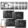 Q10 Underfloor Heating Automation Kit, Smart Management and Monitoring for 8 Zones, 4 Wired Q8000WM Thermostats