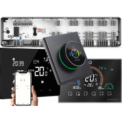 Quicksmart Q10 central unit, for Wired thermostats, Underfloor heating controller or radiators with distributor, 8 zones