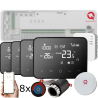 Kit automatizare incalzire pardoseala wireless Q20, controller 8 zone, 4 termostate wireless, 8 actuatoare NC, e-Hub, Smart