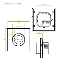 copy of Smart automation kit Q10, Controller for underfloor heating, 4 zones, Thermostats Q7000, Control by phone