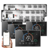 Q10 Underfloor Heating Automation Kit, Smart Management and Monitoring for 2x 8 Zones, 4 Wired Q8000WM Thermostats