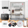 Automatizare Incalzire Pardoseala Q20, Kit Incalzire Pardoseala, Controller 8 zone, 4 Termostate Q30 Wireless, e-Hub, Smart