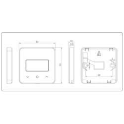 Termostat centrala Q30 Wireless, Acumulatori Li-ion, Ecran e-Ink, Panou tactil sticla, Smart