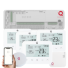 Q20 Underfloor Heating Automation Kit, Smart Management for 8 Zones, Fully Wireless, 4 Wifi Thermostats, e-Hub Included