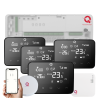 Q20 Underfloor Heating Automation Kit, Smart Management for 8 Zones, Fully Wireless, 4 Wifi Thermostats, e-Hub Included