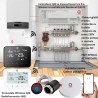 Q20 Underfloor Heating Automation Kit, Smart Management for 2x 8 Zones, Fully Wireless, 6 Wifi Thermostats, e-Hub Included, RF