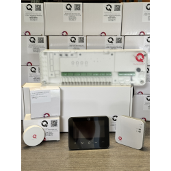 Q20 smart automation kit, Controller for underfloor heating, 8 zones, Full wireless, 4 Smart Wireless Thermostats, e-Hub