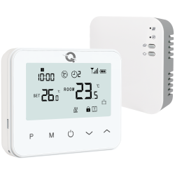 copy of Q20 smart automation kit, Controller for underfloor heating, 2 distributors, 16 zones, 6 Wireless and Wifi Thermostats