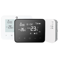 Q20 Underfloor Heating Automation Kit, Smart Management for 2x 8 Zones, Fully Wireless, 6 Wifi Thermostats, e-Hub Included, RF