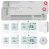 copy of Q20 smart automation kit, Controller for underfloor heating, 2 distributors, 16 zones, 6 Wireless and Wifi Thermostats