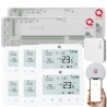 Automatizare Incalzire Pardoseala Q20, Kit Incalzire Pardoseala Wireless, Controller 2x8 zone, 6 Termostate, e-Hub, Smart