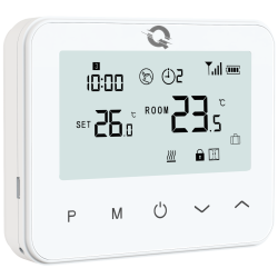 Automatizare Incalzire Pardoseala Q20, Kit Incalzire Pardoseala Wireless, 2x Controller 8 zone, 4 Termostate, e-Hub, Smart