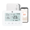 Q20 smart automation kit, Controller for underfloor heating, 8-16 zones, Full wireless, 6 Smart Wireless Thermostats, e-Hub