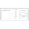 Automatizare Incalzire Pardoseala Q10, Controller pardoseala 8 zone, 4 Termostate cu fir Q40, Incastrabil, Smart