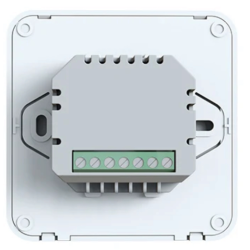 Termostat centrala Q11 cu fir, Smart, Incastrabil, Programabil, Ecran Ecran LED, Sticla, Comenzi tactile, Alb