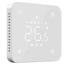 Termostat centrala Q11 cu fir, Smart, Incastrabil, Programabil, Ecran Ecran LED, Sticla, Comenzi tactile, Alb