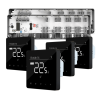 Q10 Underfloor Heating Automation Kit, Smart Management and Monitoring for 2x 8 Zones, 4 Wired Recessed Q40 Thermostats