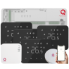 Automatizare Pardoseala Wireless Q20, Kit Incalzire Pardoseala, Controller 8 zone, 4 Termostate Wireless Q21, e-Hub, Smart