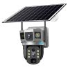 Camera supraveghere Smart QSQ4G Solar, Zoom Optic 10X, Pan/Tilt, Dual Camera, Urmărirea mișcării, IR, Unghi larg, Audio, Sirenă