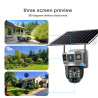 Camera supraveghere Smart QSQ4G Solar, Zoom Optic 10X, Pan/Tilt, Dual Camera, Urmărirea mișcării, IR, Unghi larg, Audio, Sirenă