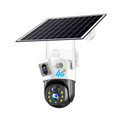 Camera supraveghere Smart QSQ5 4G, Rotire/ Inclinare, Dual Camera, Panou solar, Viziune nocturnă, Unghi larg, Audio, Sirenă