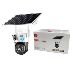 Camera supraveghere Smart QSQ5 4G, Rotire/ Inclinare, Dual Camera, Panou solar, Viziune nocturnă, Unghi larg, Audio, Sirenă