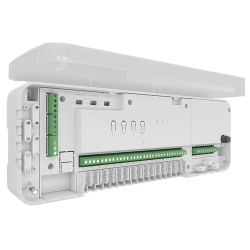 Automatizare Incalzire Pardoseala Q20, 2x Controller 8 zone, 6 Termostate Q30 Wireless, Ecran e-Ink, Panou tactil sticla, Smart