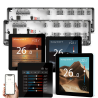 Q10 Underfloor Heating Automation Kit, Smart Management for 2x 8 Zones, 4 Wired Recessed Q50 Thermostats, Phone Control