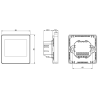 Q10 Underfloor Heating Automation Kit, Smart Management and Monitoring for 2x 8 Zones, 4 Wired Recessed Q40 Thermostats