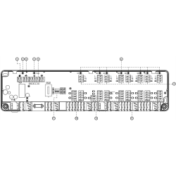 Automatizare Incalzire Pardoseala Q10, 2x Controller pardoseala 8 zone, 4 Termostate cu fir Q40, Incastrabil, Smart, negru