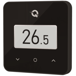 Wireless Thermostat Q30 - Additional thermostat for the Q20 UnderFloor Automation Kit, Black